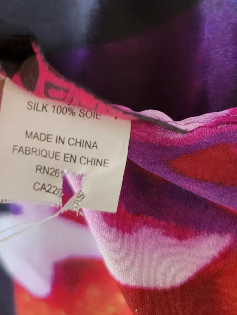 Echo Silk Graphic Floral Botanical Vibrant Scarf Blomcore 64